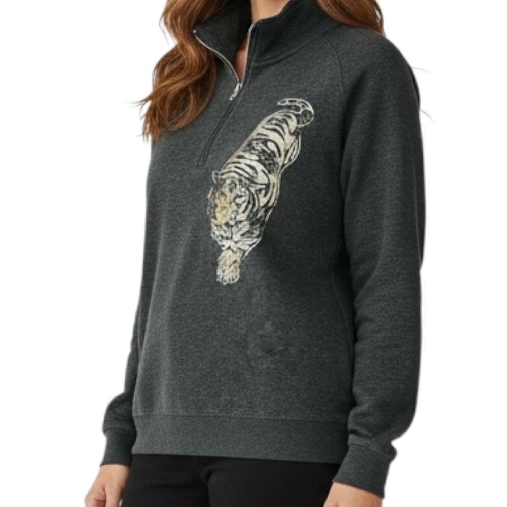 Bush Gardens Florida Park Big Silver Lion Light Fleece Sweatshirt Sz 2XL NWOT